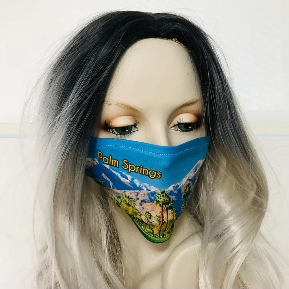 Beautiful New PALM SPRINGS Adult FACE MASK O/S